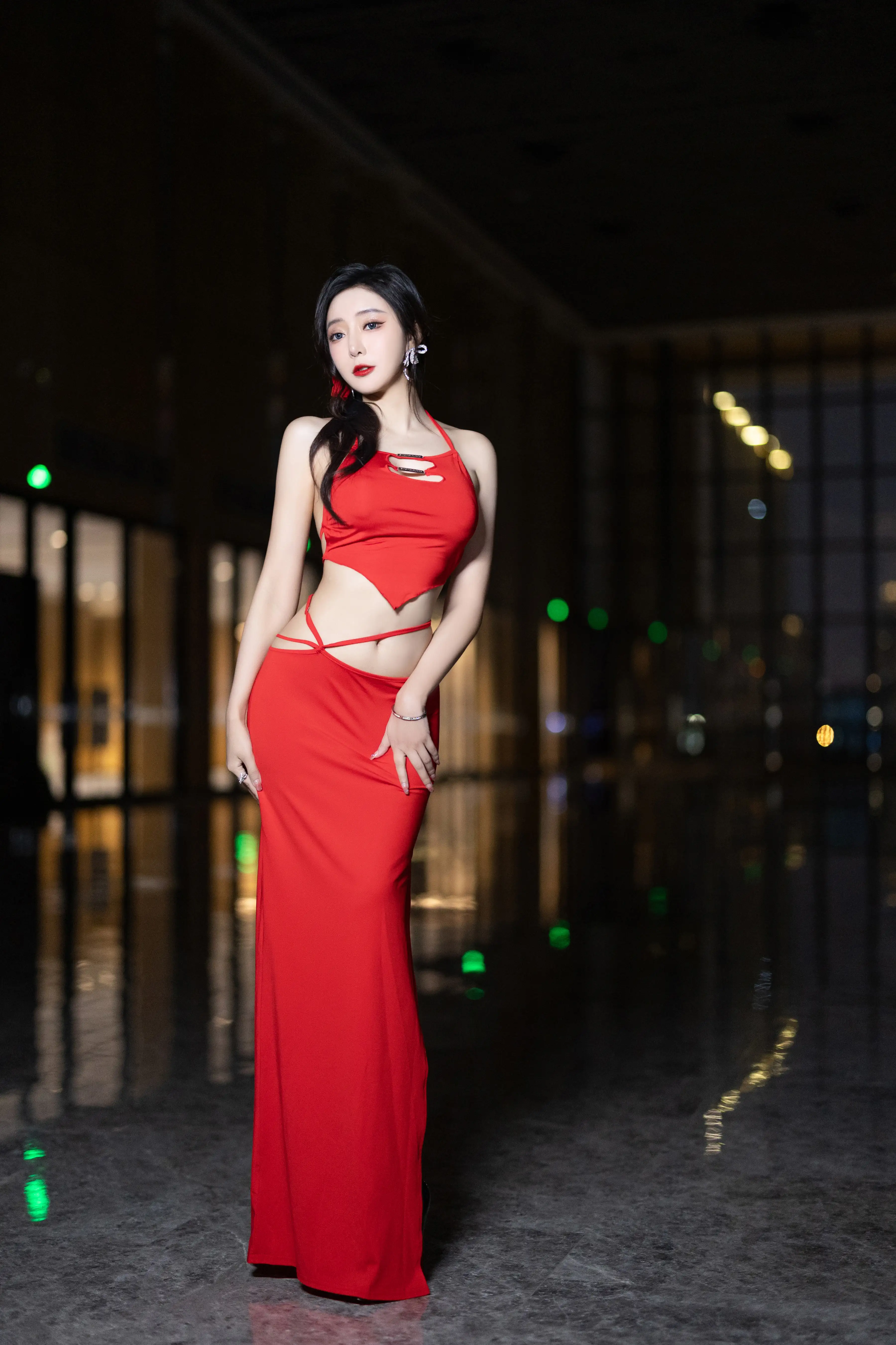 王馨瑶_NO.030_内购无水印_NO.8378_红色裙子拼杏色毛毛情趣_ - M940.COM 内部私购-第6张